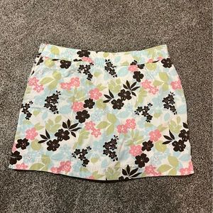 Floral print skort